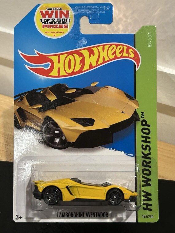 Hot Wheels Lamborghini Aventador J HW Workshop Yellow