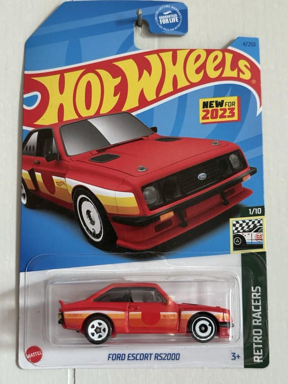 Hot Wheels Ford Escort RS2000 HW Retro Racers - Red - Collector's Edition