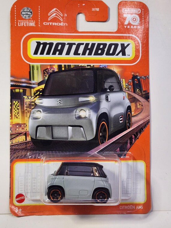 Matchbox Citroen Ami Diecast Car MBX 70 Years Gray Collector's Edition