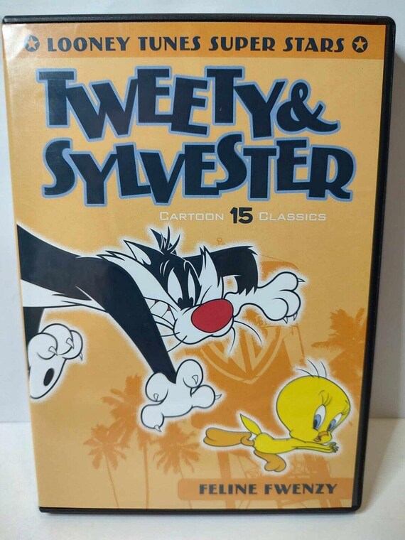 Looney Tunes Super Stars Tweety & Sylvester: Feline Fwenzy DVD Vintage Cartoons