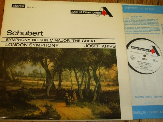 Symphony No. 9 In C Major "The Great" (Franz Schubert - 1967) SDD 153 Vinyl LP (12") s