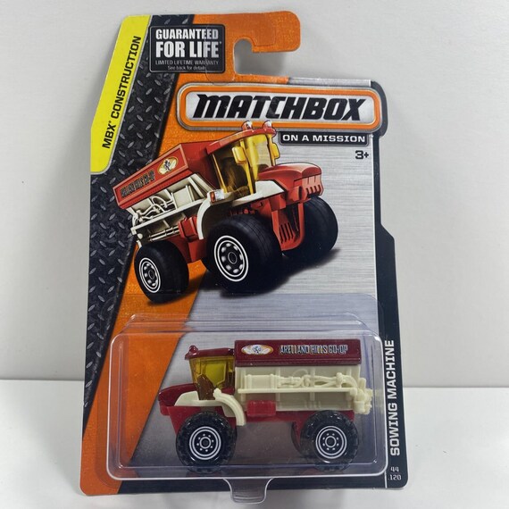 Matchbox Sowing Machine MBX Construction Arelland Hills Co Op Red Collector's Edition