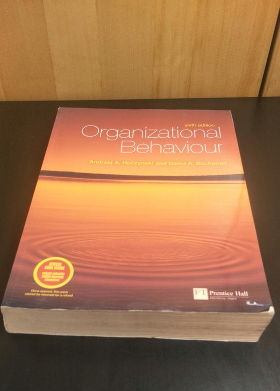 Organizational Behaviour: An Introductory Text by David Buchanan Paperback Christmas Gift Pearson Education (US)