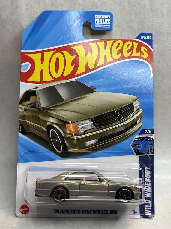 Hot Wheels 1989 Mercedes-Benz 560 SEC AMG Wide Body - Metallic Grey - Collector's Edition