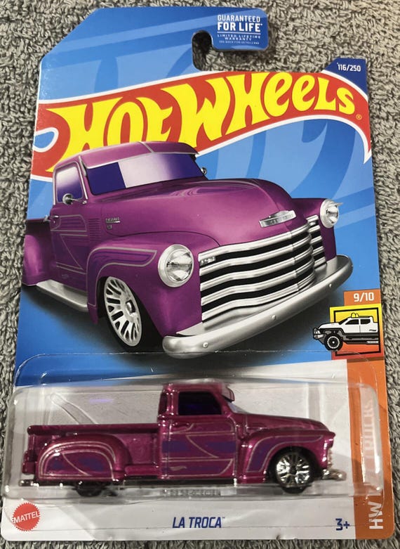 Hot Wheels La Troca Pickup Truck Hw Hot Trucks - Metallic Purple - Collector's Edition