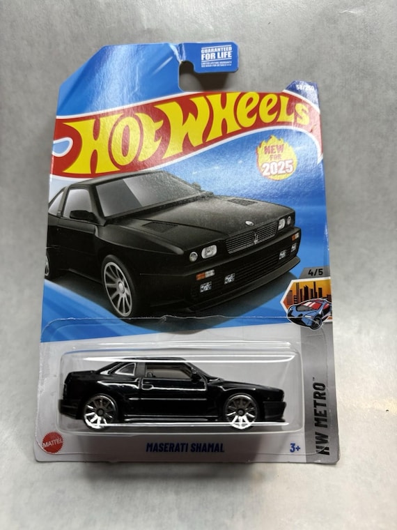 Hot Wheels Maserati Shamal HW Metro - Black - Collector's Edition