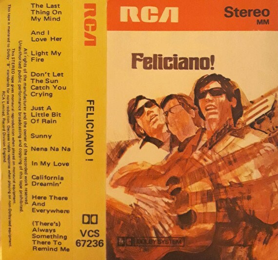 José Feliciano – Feliciano! VCS 67236 Vintage Rock 1968 Cassette Tape s