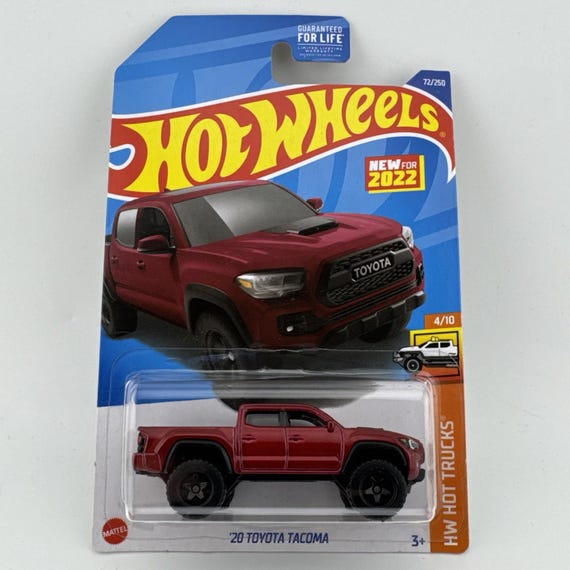 Hot Wheels Toyota Tacoma Off Road Hw Hot Trucks Burgundy Red Collector's Edition