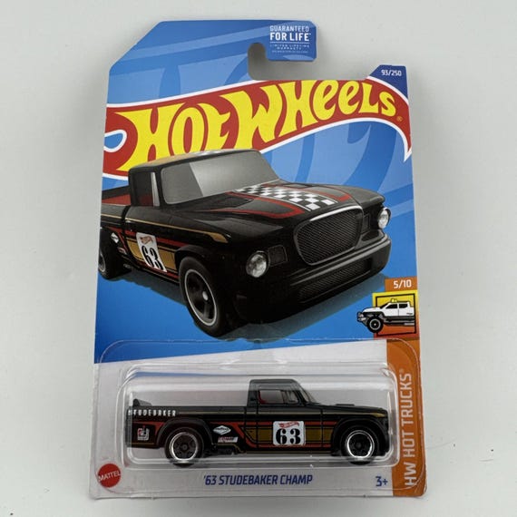 Hot Wheels 1963 Studebaker Champ HW Hot Trucks Series Black Collector's Edition