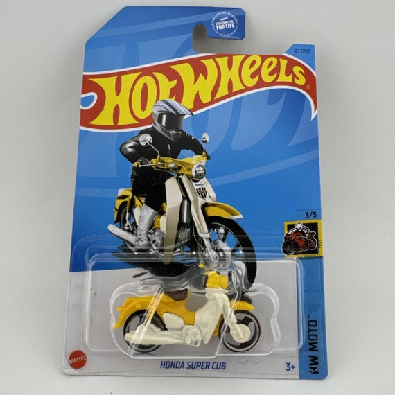 Hot Wheels Honda Super Cub HW Moto Yellow Collector's Edition
