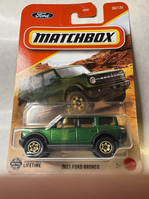 Matchbox Ford Bronco Off Road Mountain - Metallic Dark Green - Collector's Edition