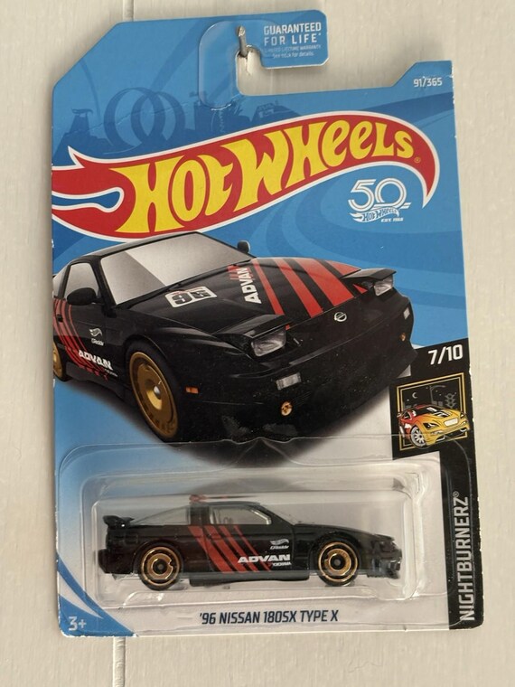 Hot Wheels 1996 Nissan 180SX Type X Hw Nightburnerz Black