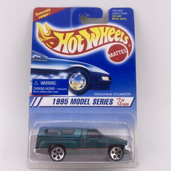 Hot Wheels 1995 Model Series Dodge Ram 1500 Cars Collector Teal Blue Collector's Edition