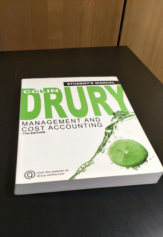 Management and Cost Accounting, Student Manual, by Colin Drury Paperback Christmas Gift Published by Thomson Learning