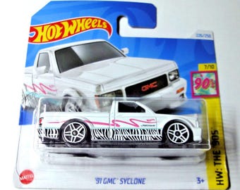 Hot Wheels Boulevard 2023 GMC Syclone 1991 1/64 Verte Menthe #80 - Neuf En Boîte