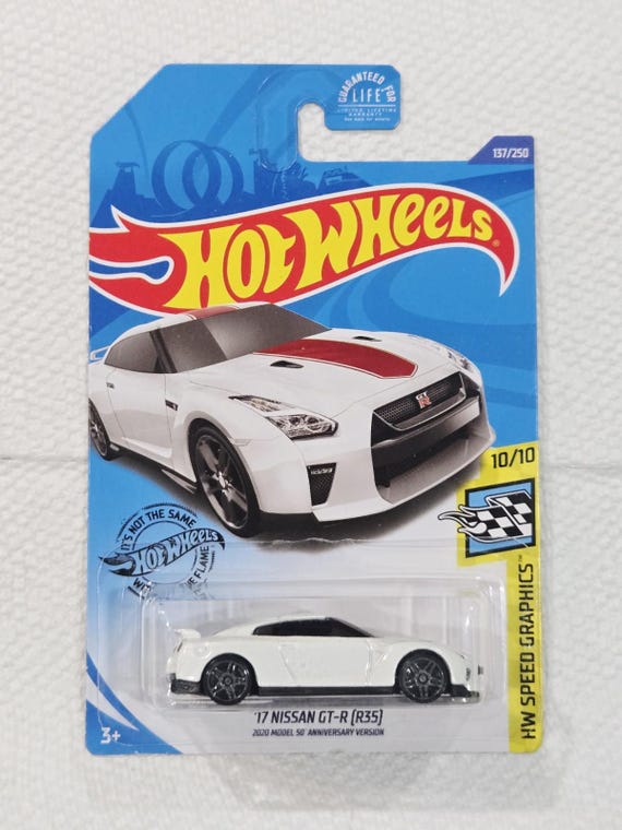 Hot Wheels Nissan GT-R (R35) HW Speed Graphics Series White Collector's Edition