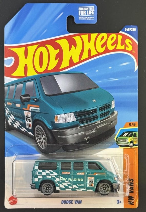 Hot Wheels Dodge Van HW Vans Teal Blue