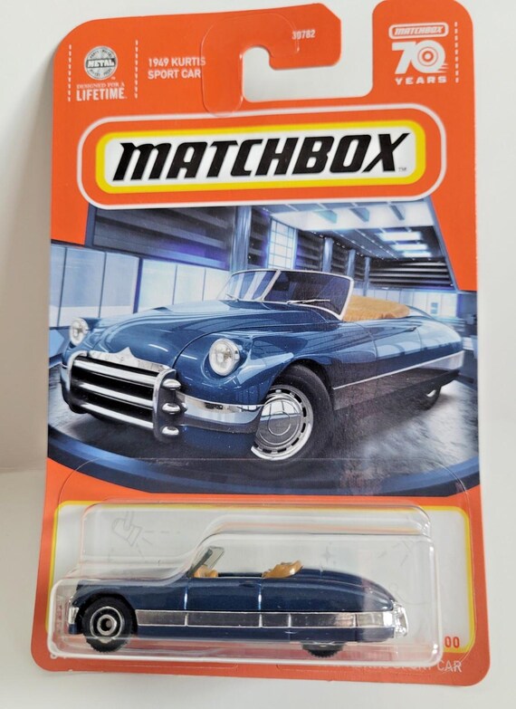 Matchbox 1949 Kurtis Sport Car MBX Showroom Metalflake Dark Blue