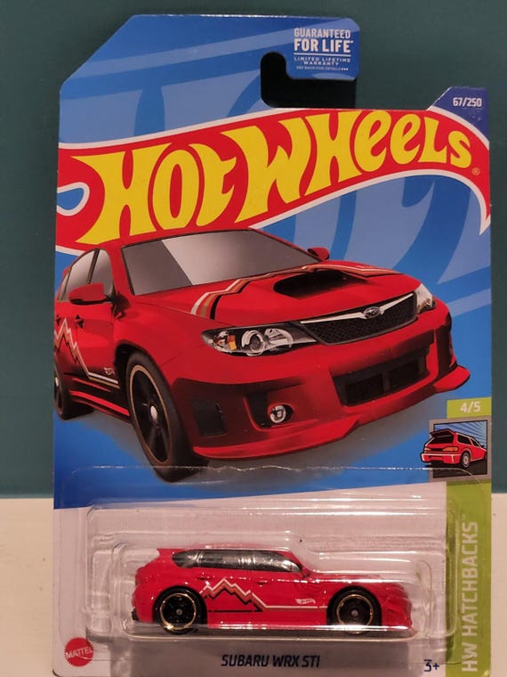 Hot Wheels Subaru WRX STI Turbo Sport Hw Hatchbacks Red Collector's Edition