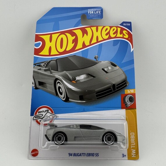Hot Wheels 1994 Bugatti EB110 SS HW Turbo Silver Collector's Edition
