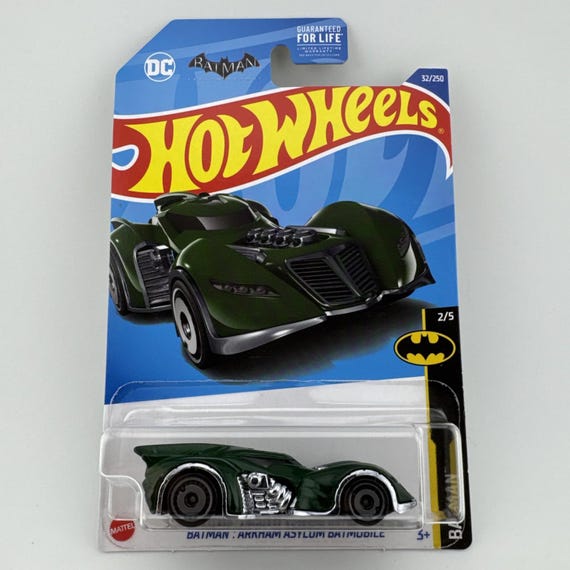 Hot Wheels Batman: Arkham Asylum Batmobile - Dark Green DC Comics Collector's Edition