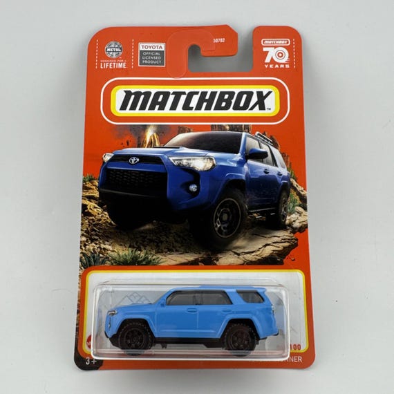 Matchbox Toyota 4Runner 70 Years Off Road Mountain Voodoo Blue Collector's Edition