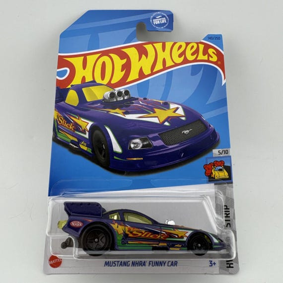 Hot Wheels Ford Mustang NHRA Funny Car Purple HW Drag Strip 5/10 Collector's Edition