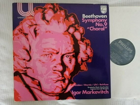 Beethoven Symphony No.9 Markevitch - Philips 6580 006 - Netherlands Vinyl LP (12") s