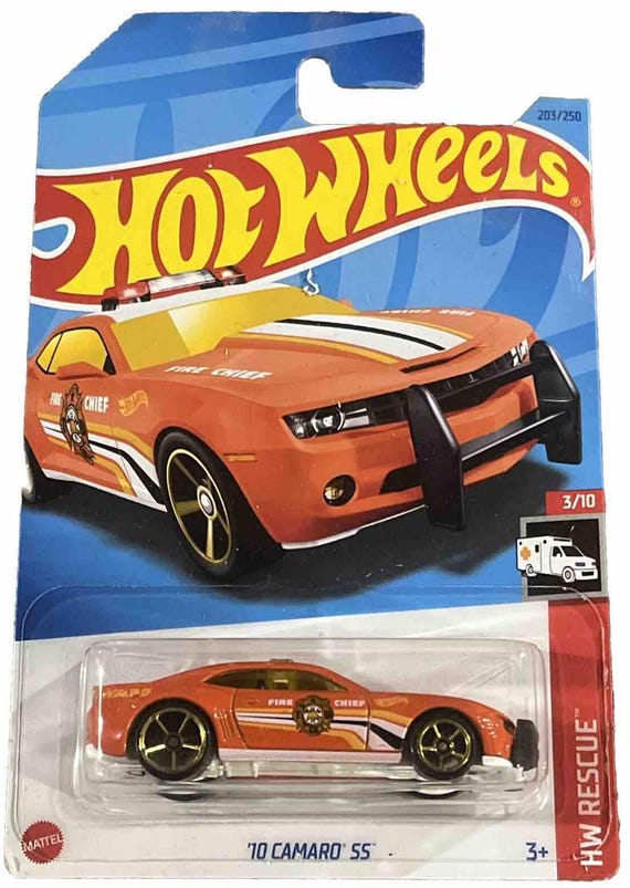 Hot Wheels Camaro SS Fire Chief Hw Rescue Orange - Collector's Edition