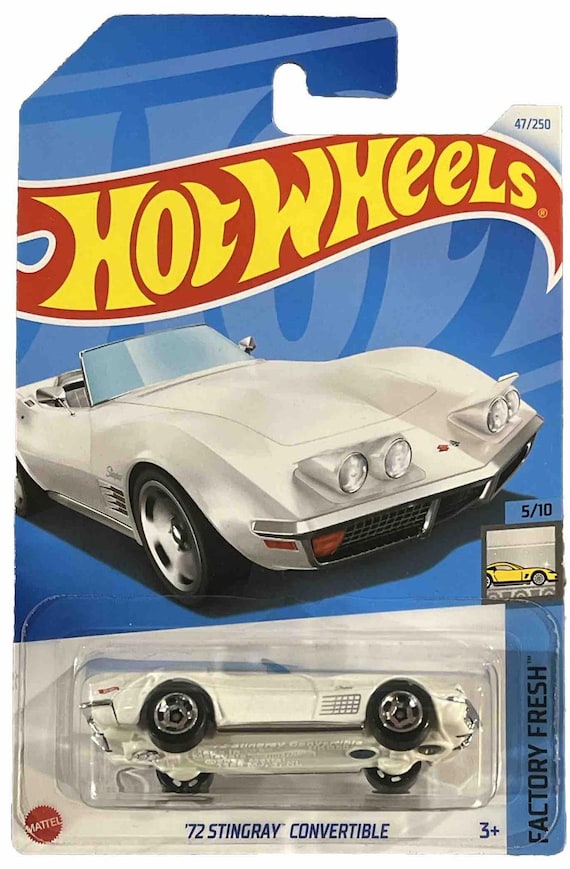 Hot Wheels 1972 Stingray Convertible Roadsters Hw Factory Fresh White - Collector's Edition