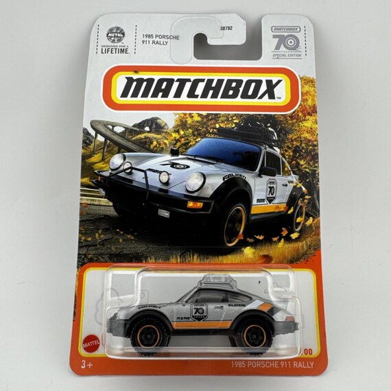 Matchbox 1985 Porsche 911 Rally 70th Anniversary MBX Highway Silver Collector's Edition