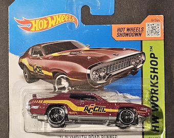 ホットウィール 1971 プリムス ロードランナー - ブラック ウィズ