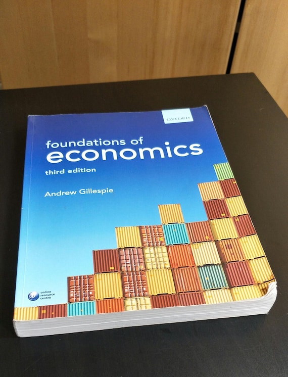 Foundations of Economics by Andrew Gillespie Paperback Christmas Gift 3th Edition Oxford University Press