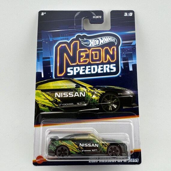 Hot Wheels Nissan GT-R (R35) Neon Speeders Series Black Collector's Edition