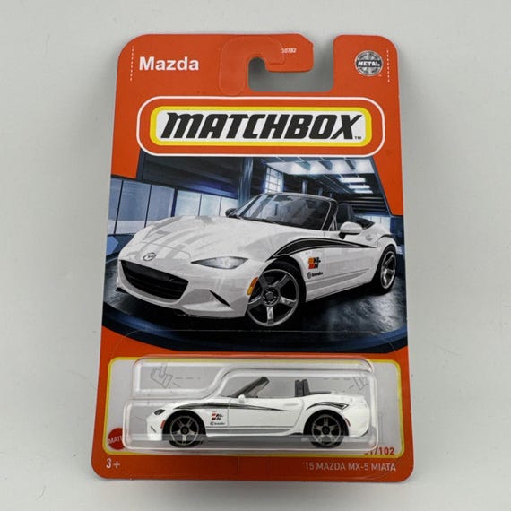 Matchbox Metal Mazda MX-5 Miata White Collector's Edition