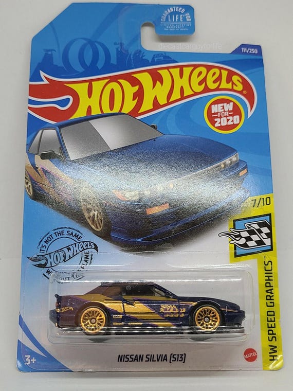 Hot Wheels Nissan Silvia S13 HW Speed Graphics - Dark Blue - Collector's Edition