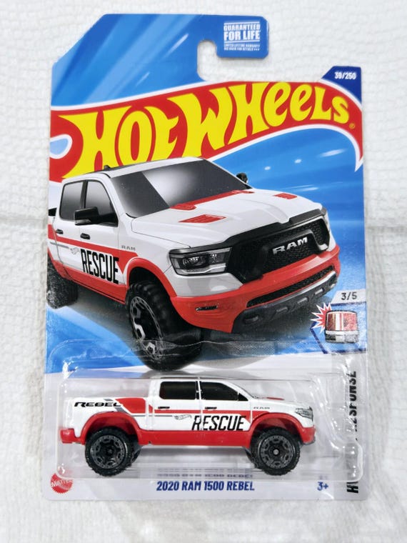 Hot Wheels Doge Ram 1500 Rebel HW First Response Series White Collector's Edition