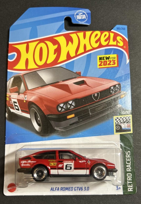 Hot Wheels Alfa Romeo GTV6 3.0 HW Retro Racers Red Collector's Edition
