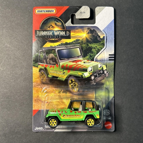 Matchbox Jurassic World Rebirth - Jeep Wrangler The Green One Jungle Vehicle Collector's Edition