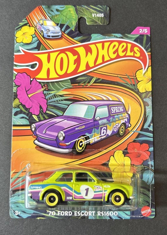 Hot Wheels 1970 Ford Escort RS1600 Spring Series Green Collector's Edition