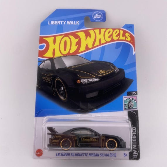 Hot Wheels Liberty Walk LB Super Silhouette Nissan Silvia S15 HW Modified Black Collector's Edition