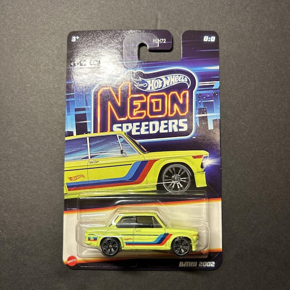 Hot Wheels Neon Speeders BMW 2002 NeonĀ Green Collector's Edition