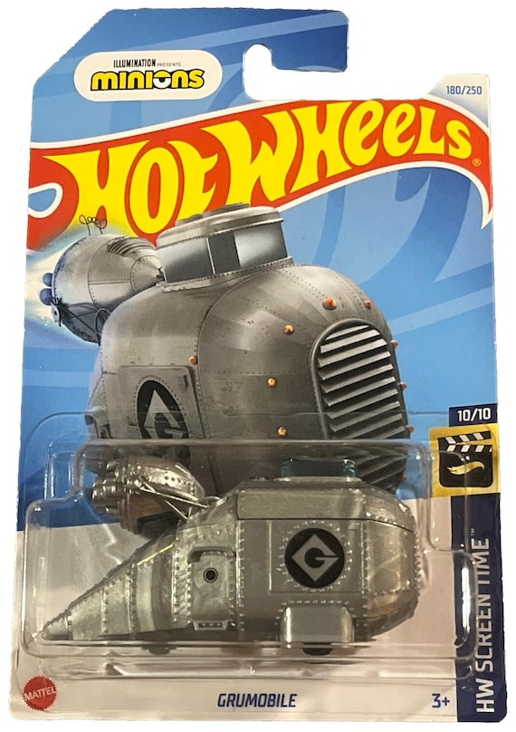 Hot Wheels Minions Grumbobile Hw Screen Time - Silver - Collector's Edition