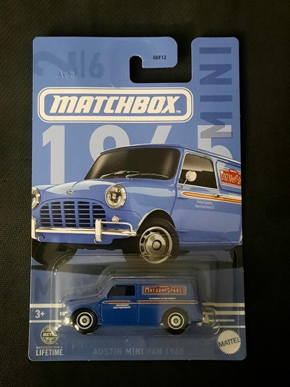 Matchbox 1965 Austin Mini Van - Motor Spares - Blue - Collector's Edition