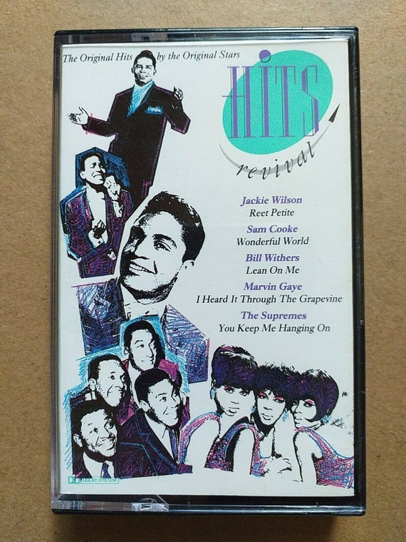 Hits Revival - Original Soul Hits by original Stars UK 1987 K-Tel Vintage Tape Cassette Christmas Gift Ideas