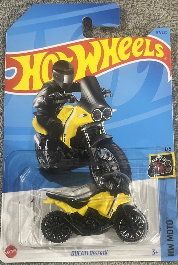 Hot Wheels Ducati Desert X Hw Moto Yellow - Collector's Edition