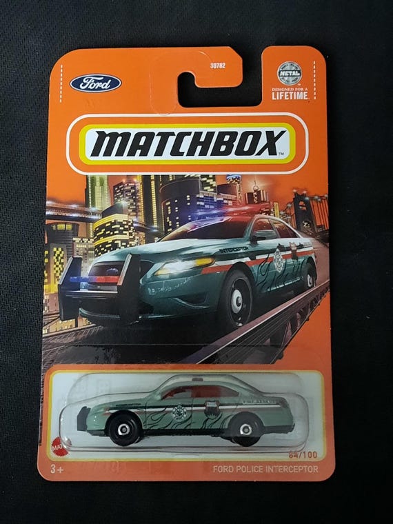 Matchbox Ford Police Interceptor Police Vehicle - Green - Collector's Edition