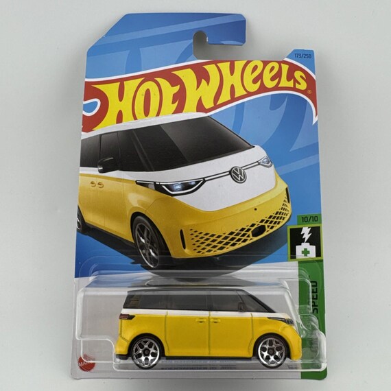 Hot Wheels Volkswagen ID. Buzz Transport Van HW Green Speed Yellow Collector's Edition