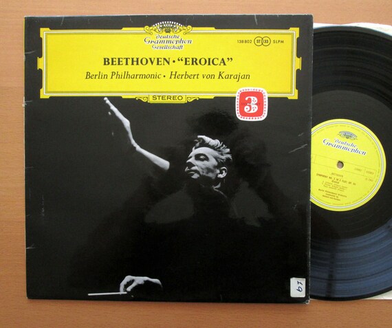 Beethoven Eroica Symphony No. 3: Karajan, Berlin Philharmonic, 1962 Vinyl LP
