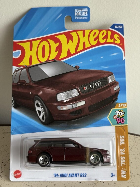 Hot Wheels 1994 Audi Avant RS2 Brown HW: '70s vs '90s Die cast Collectible Collector's Edition